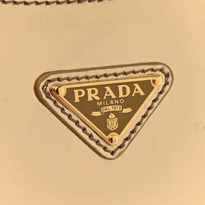 Prada Spazzolato Cleo Adjustable Strap Shoulder Bag Platino 9 of 9