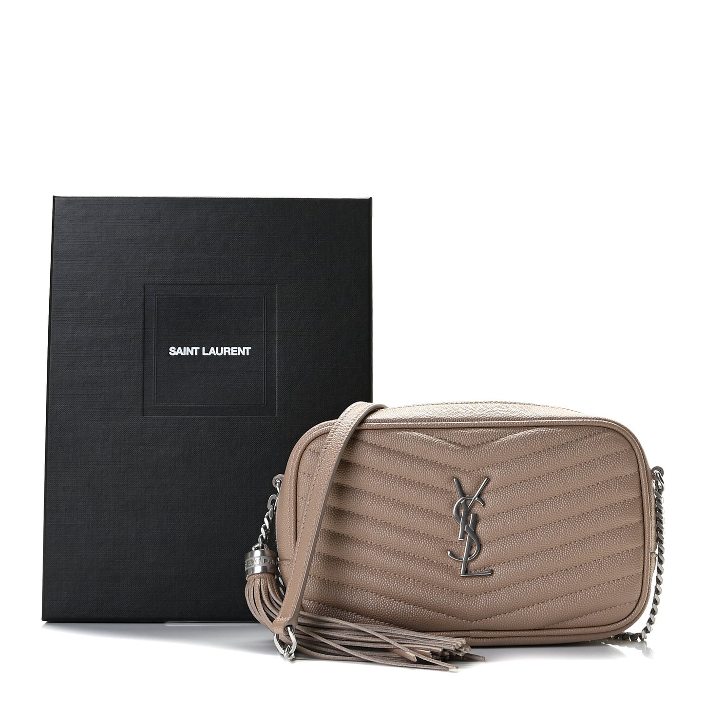Grain De Poudre Matelasse Monogram Mini Lou Camera Bag Gold Sand