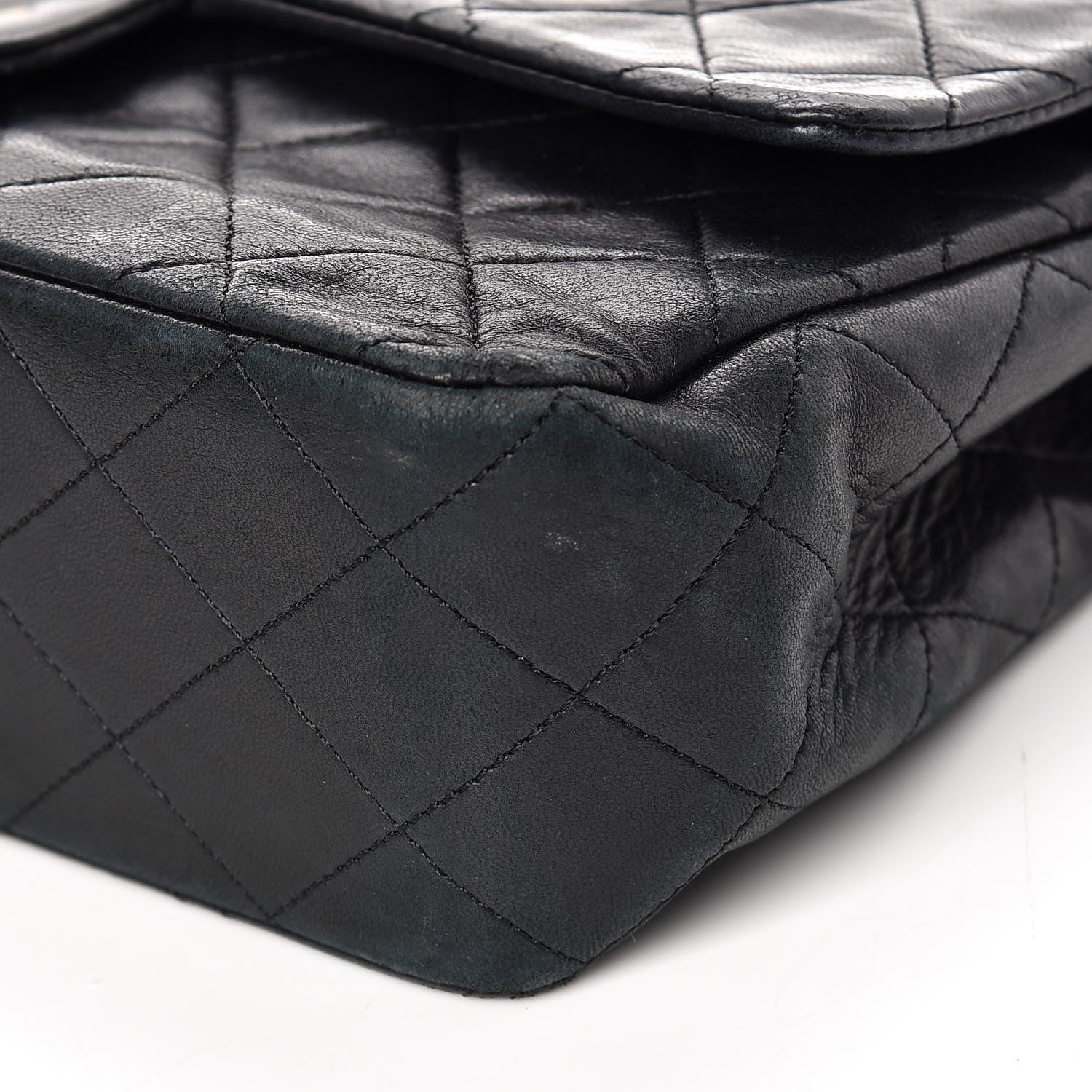 Chanel Lambskin Quilted Medium Double Flap Black 6 of 14