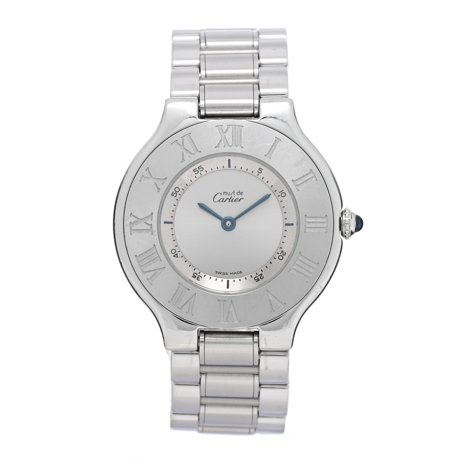 Cartier Stainless Steel 31mm Must De 21 Quartz Watch 1 of 4