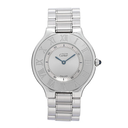 Cartier Stainless Steel 31mm Must De 21 Quartz Watch 1 of 4