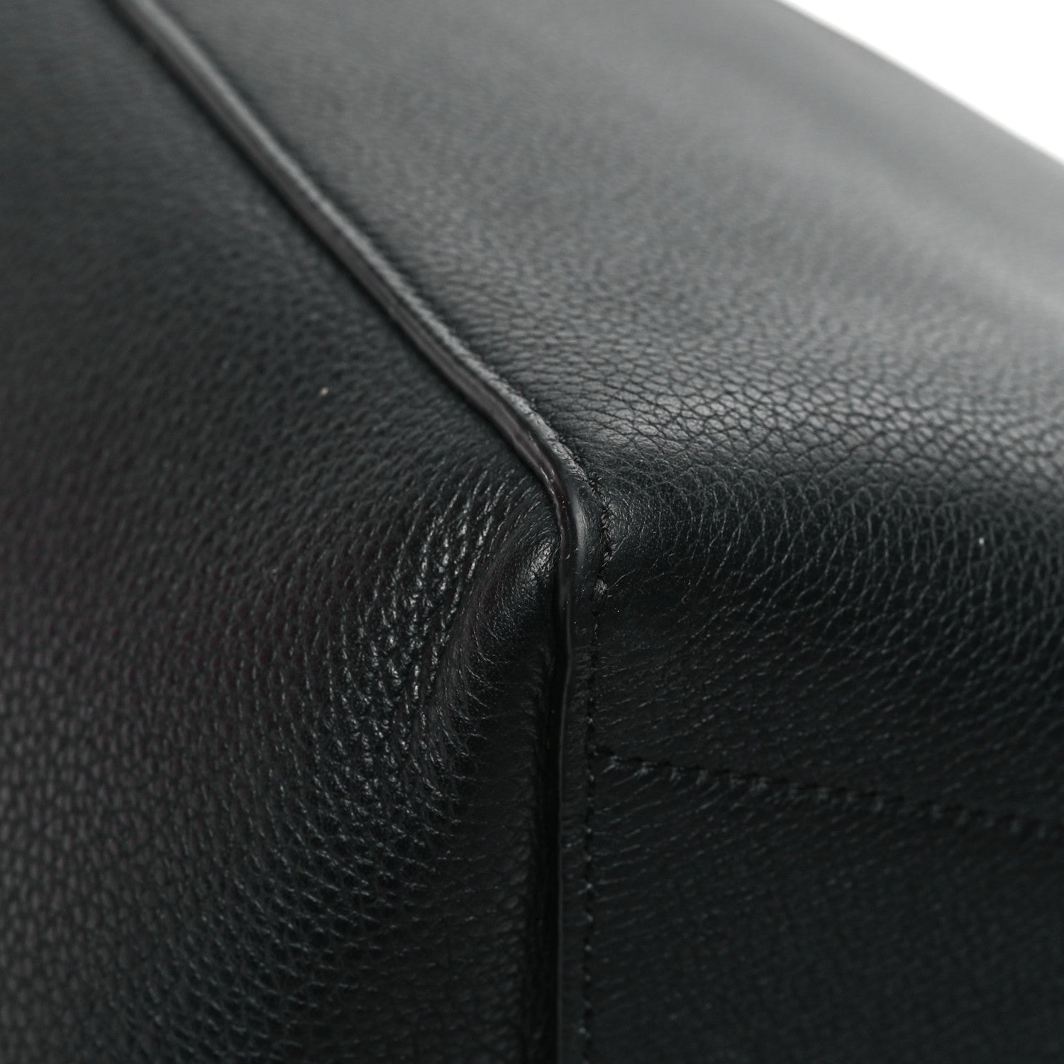 Celine Soft Grained Calfskin Sangle Bucket Bag Black 8 of 16