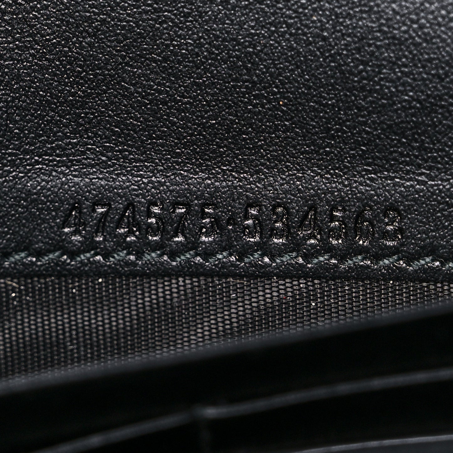 Calfskin Matelasse GG Marmont Chain Wallet Black