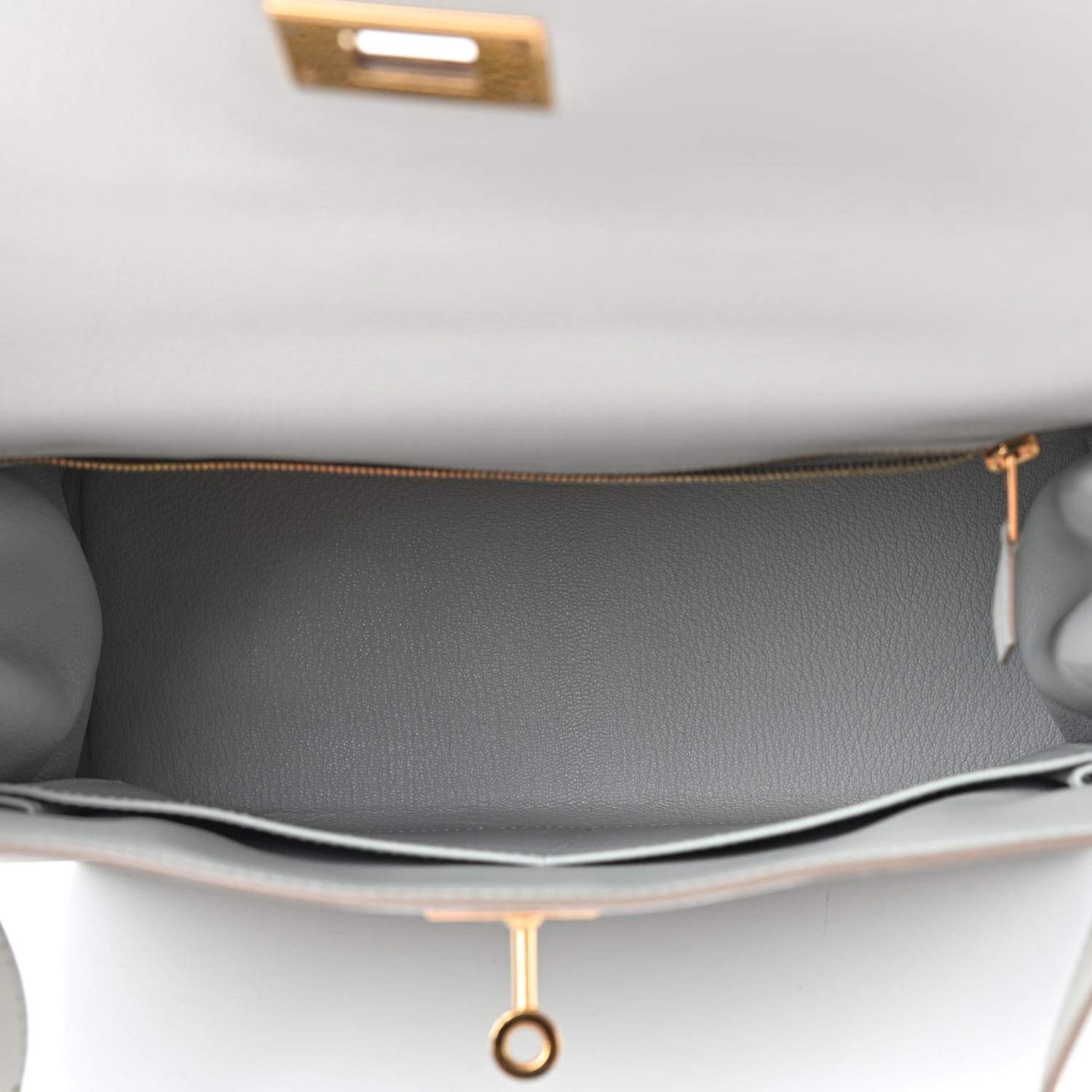 Hermes Evercolor Kelly Retourne 28 Gris Perle 5 of 11