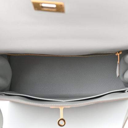 Hermes Evercolor Kelly Retourne 28 Gris Perle 5 of 11