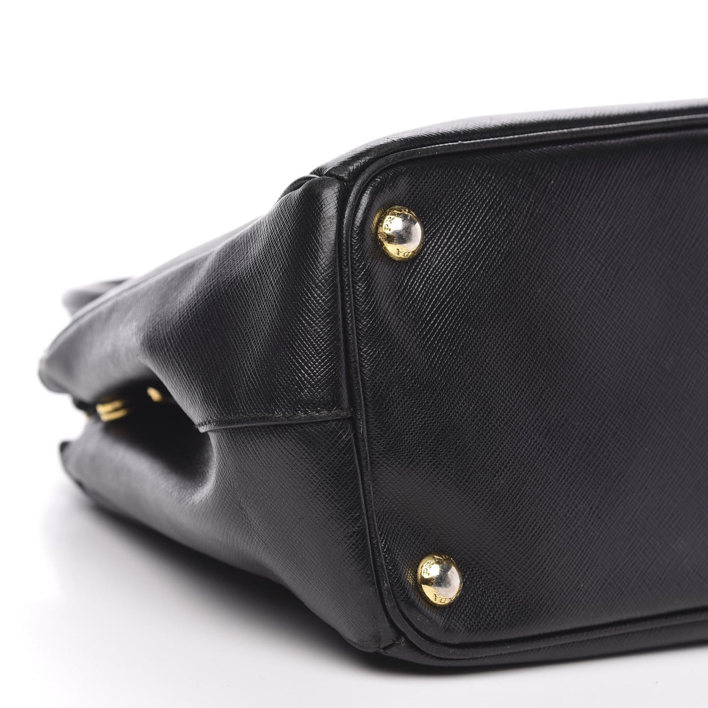 Saffiano Small Galleria Double Zip Tote Black