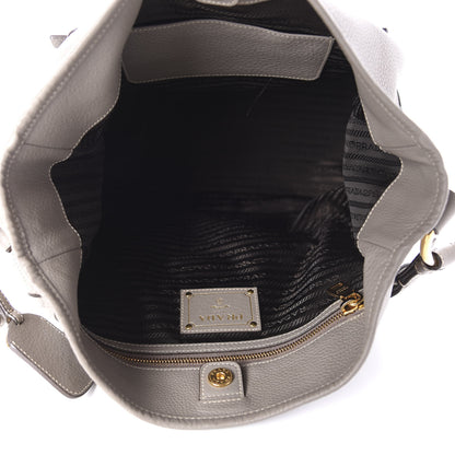 Prada Vitello Daino Hobo Argilla 5 of 10