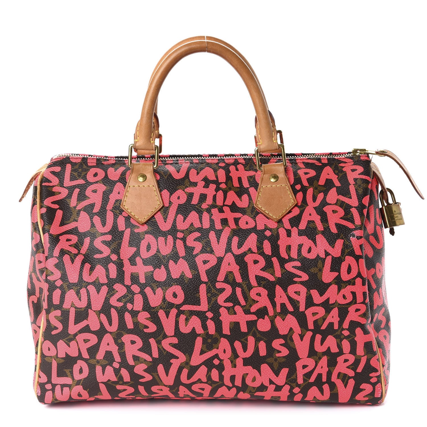 Louis Vuitton Monogram Graffiti Speedy 30 Fuchsia 1 of 12