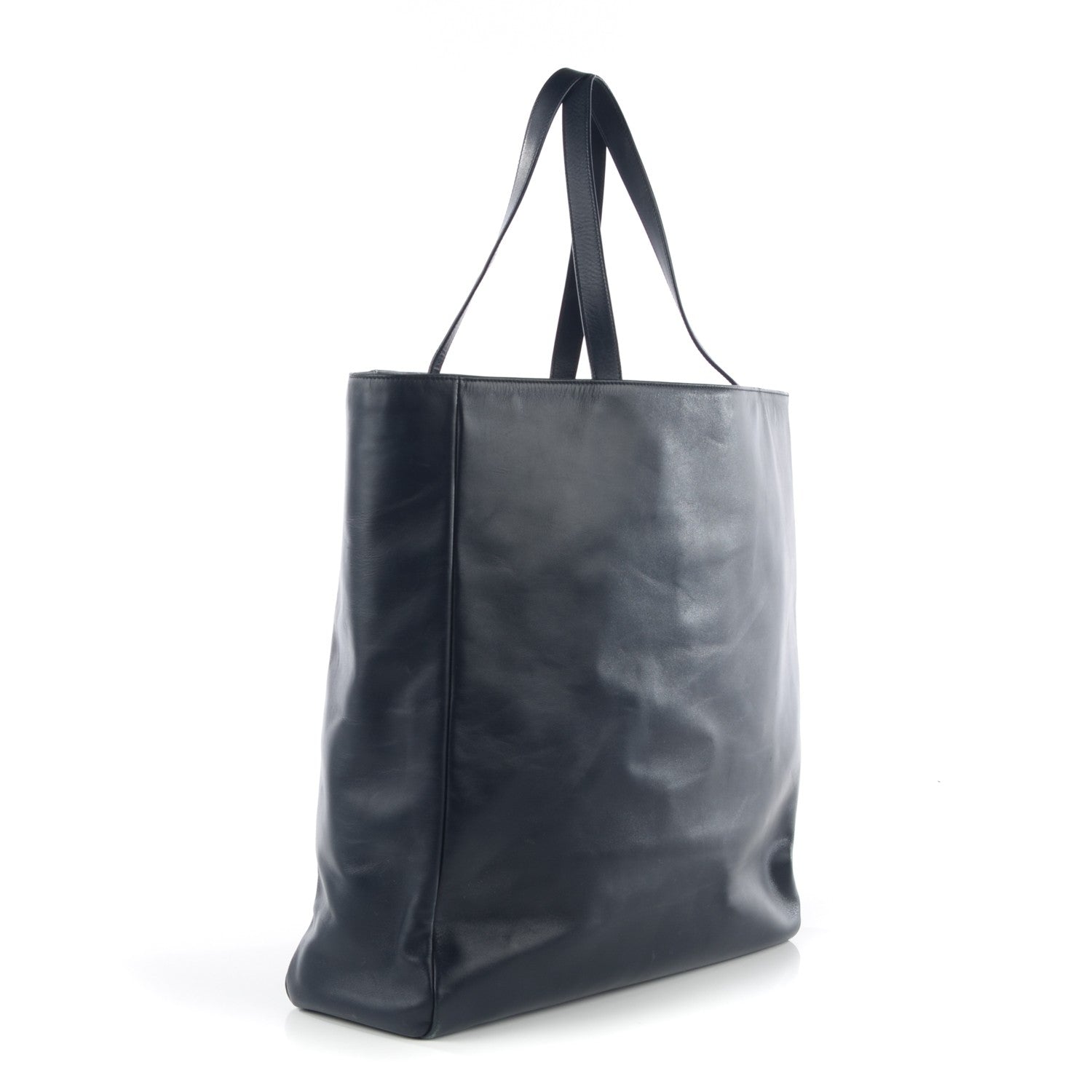 Saint Laurent Soft Calfskin Classic Large Museum Tote Navy 3 of 7