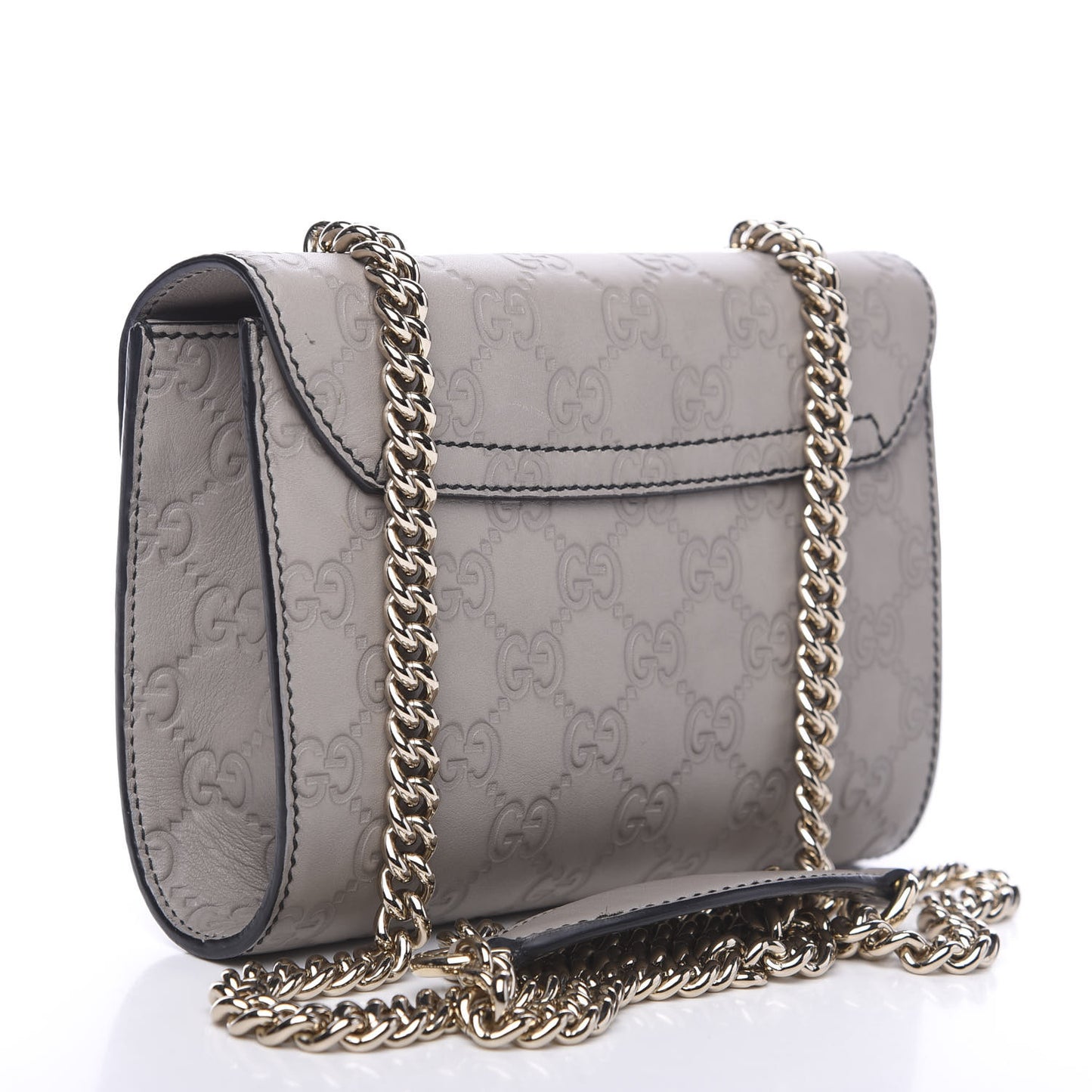 Guccissima Mini Emily Chain Shoulder Bag Storm Grey