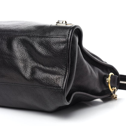 Balenciaga Chevre Gold Metallic Edge Hardware City Black 7 of 13