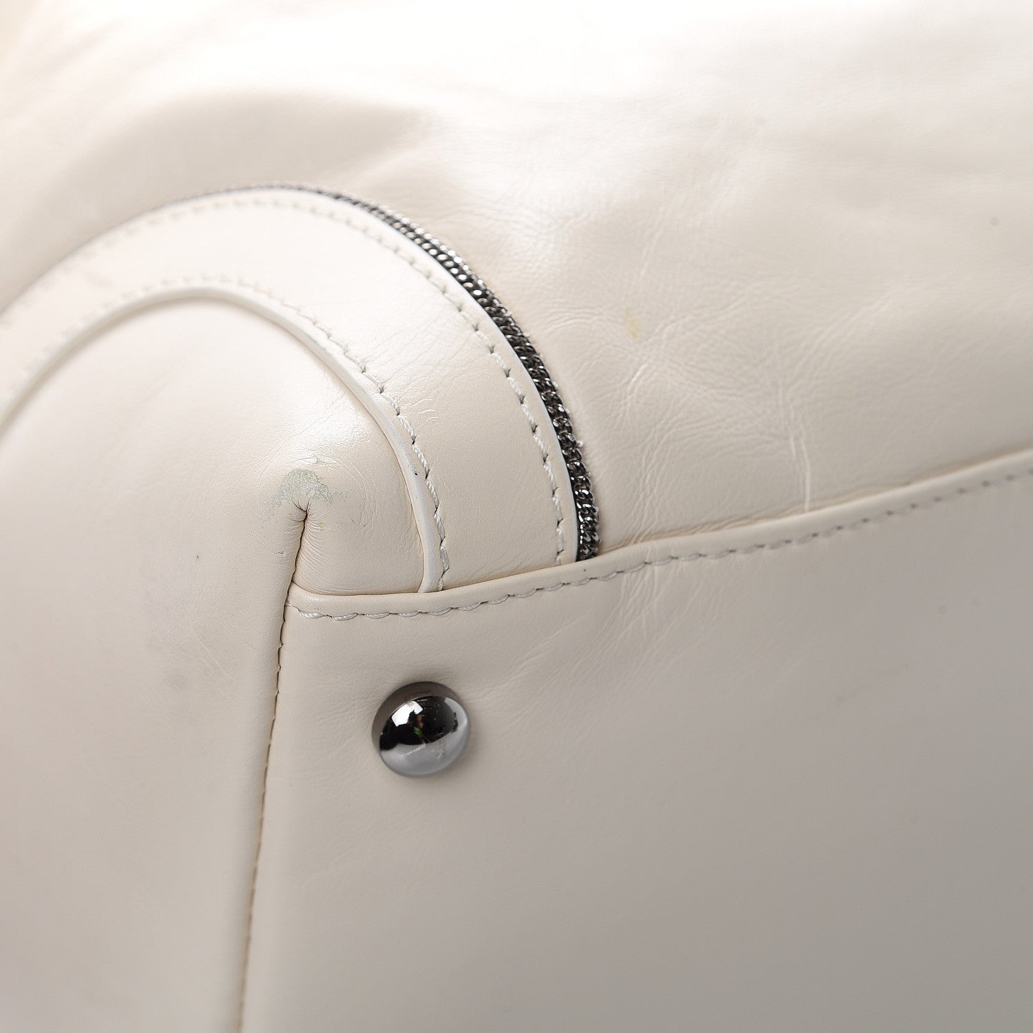 Chanel Calfskin Soho CC Shopper Tote White 15 of 17