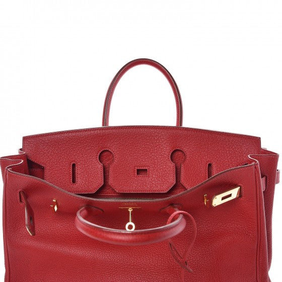 Hermes Buffle Skipper Birkin 35 Rouge Casaque 8 of 41