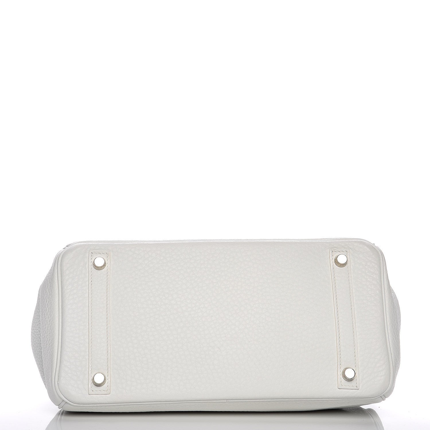 Hermes Taurillon Clemence Birkin 30 White 6 of 33