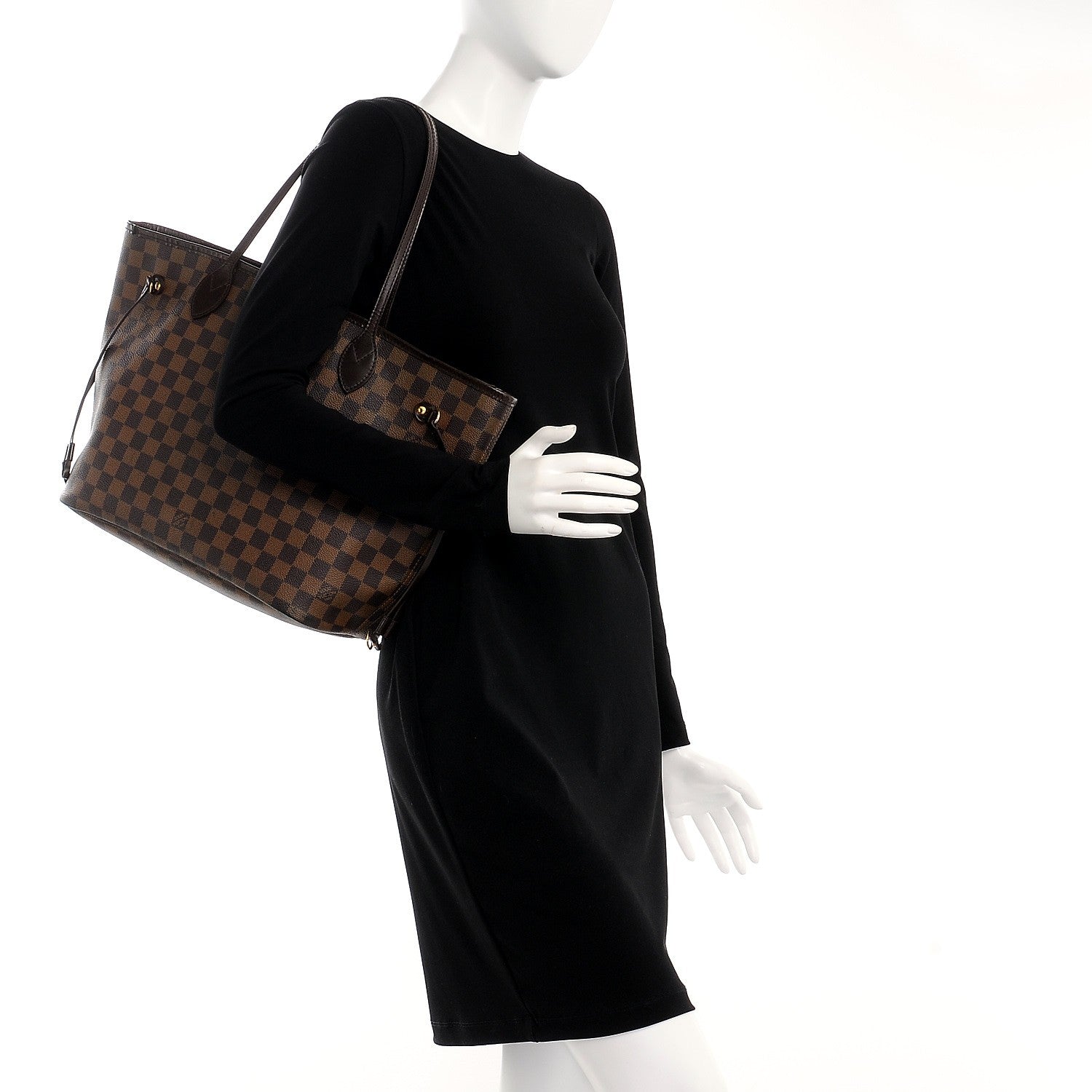 Louis Vuitton Damier Ebene Neverfull MM 2 of 14