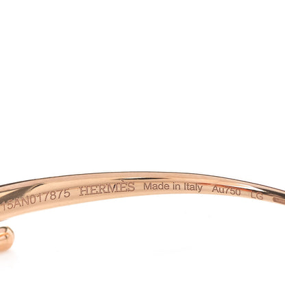 Hermes 18K Rose Gold Filet d'Or Bracelet LG 3 of 4