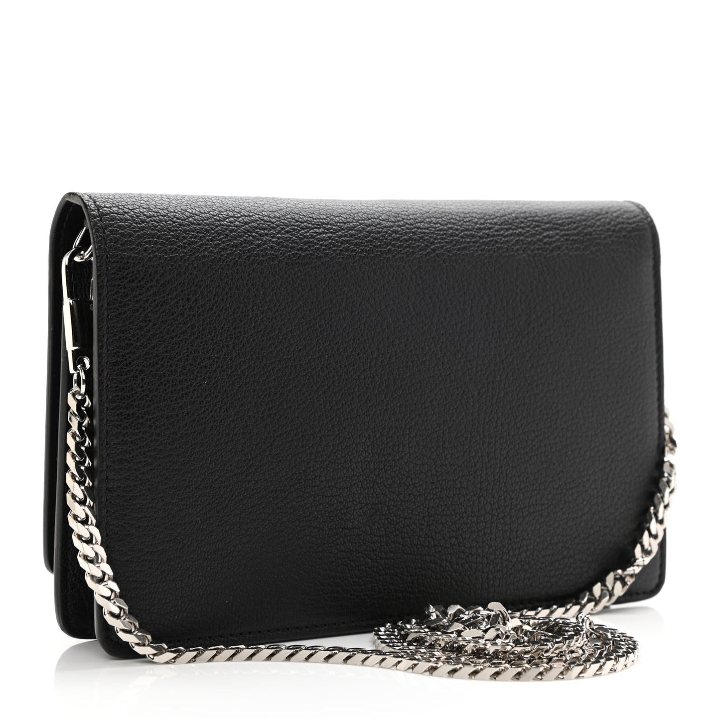 Sugar Goatskin Pandora Chain Wallet Black