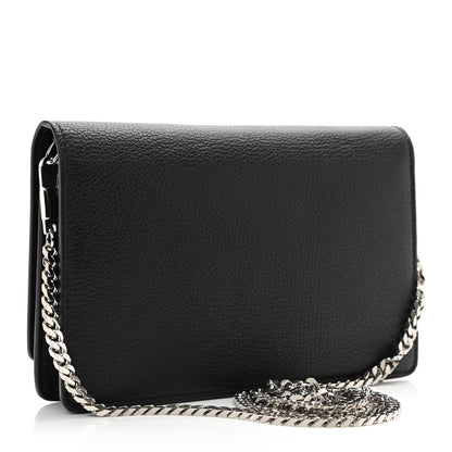 Givenchy Sugar Goatskin Pandora Chain Wallet Black 3 of 12