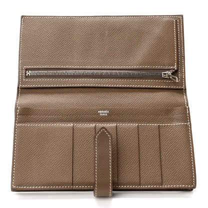 Hermes Epsom Bearn Gusset Wallet Etoupe 5 of 11