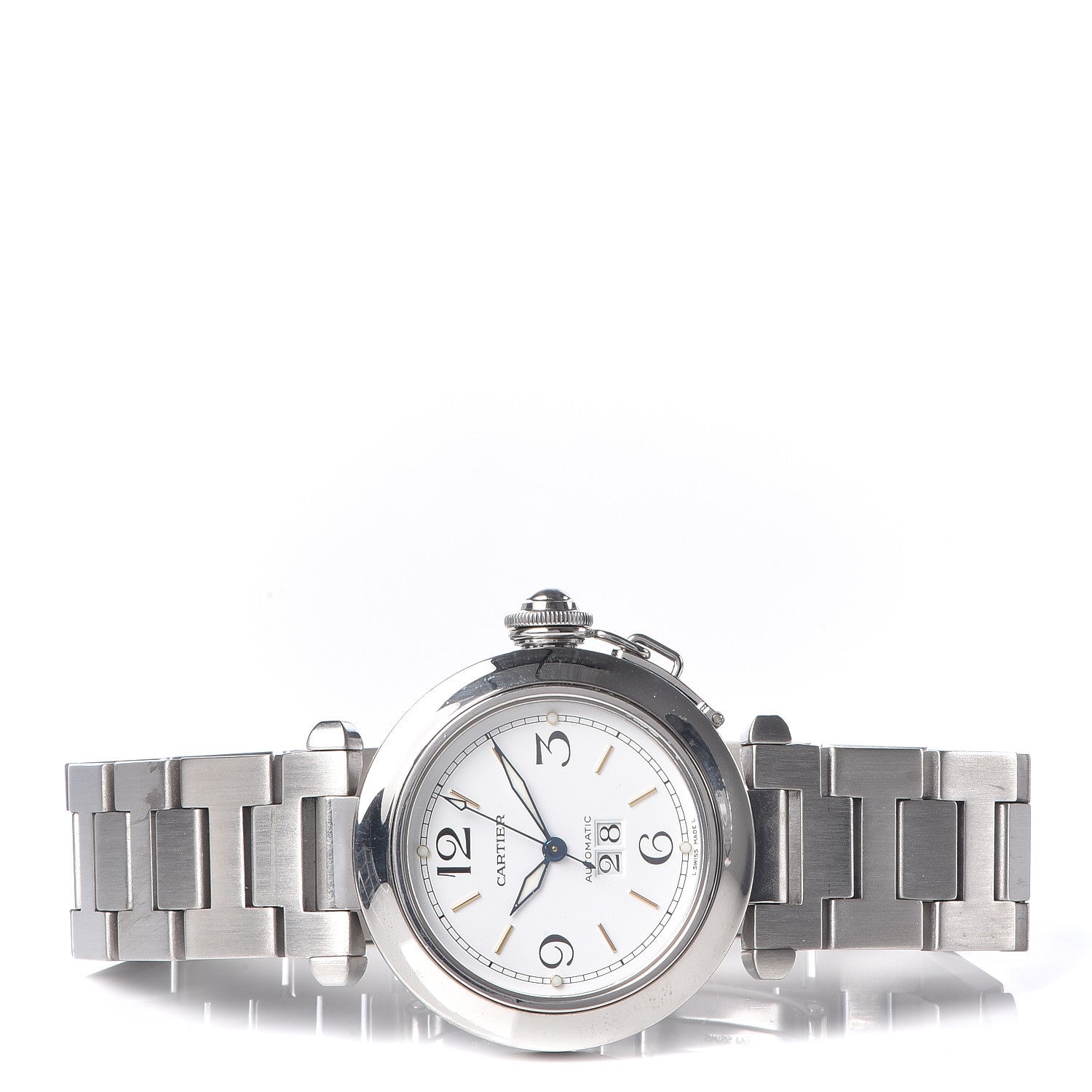Cartier Stainless Steel 35mm Pasha C Big Date Automatic Watch 3 of 7