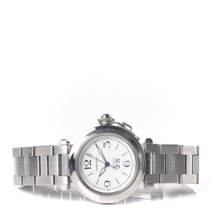 Cartier Stainless Steel 35mm Pasha C Big Date Automatic Watch 3 of 7