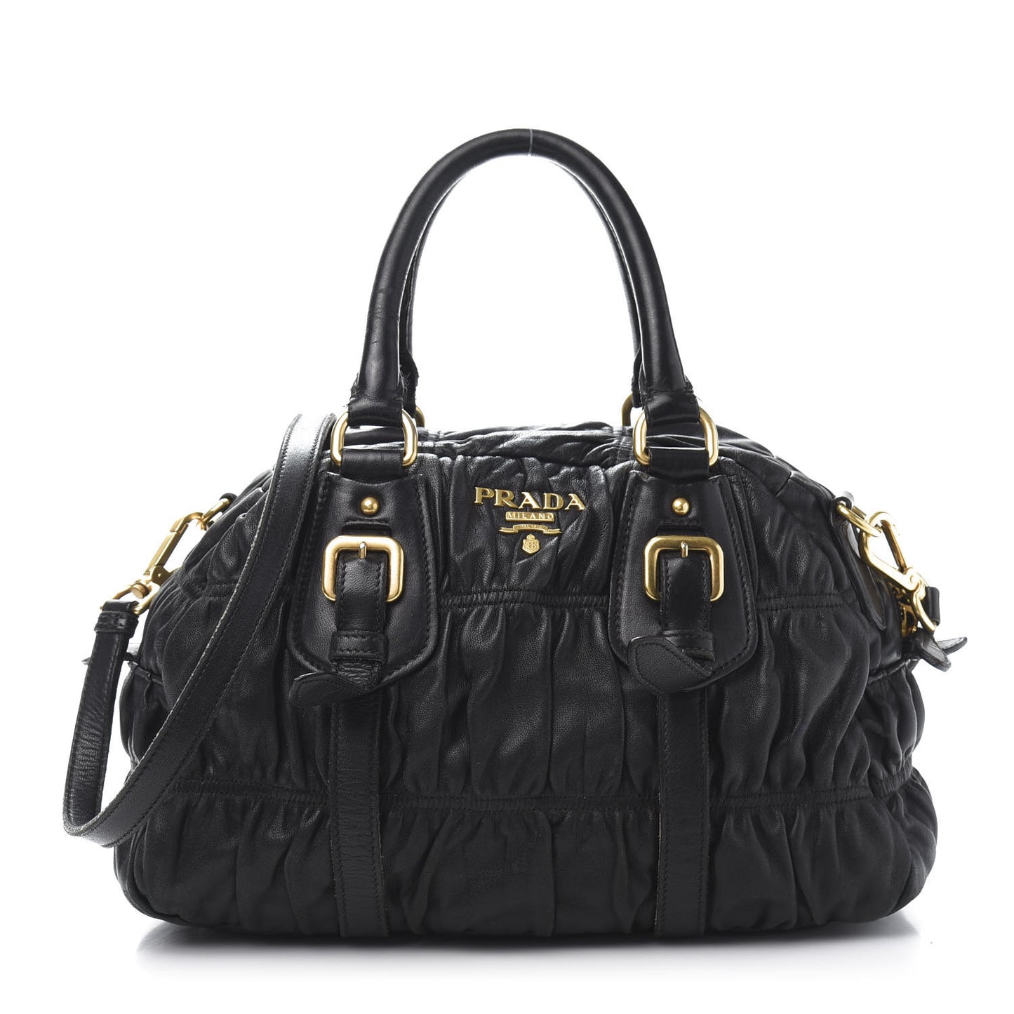 Nappa Gaufre Tote Black