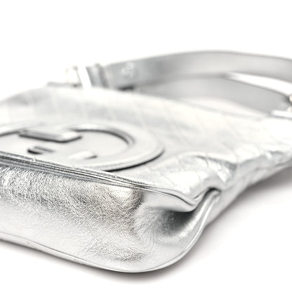 Gucci Sakai Be Green Calfskin Diagonal Stitched Small Blondie Tote Silver 10 of 10