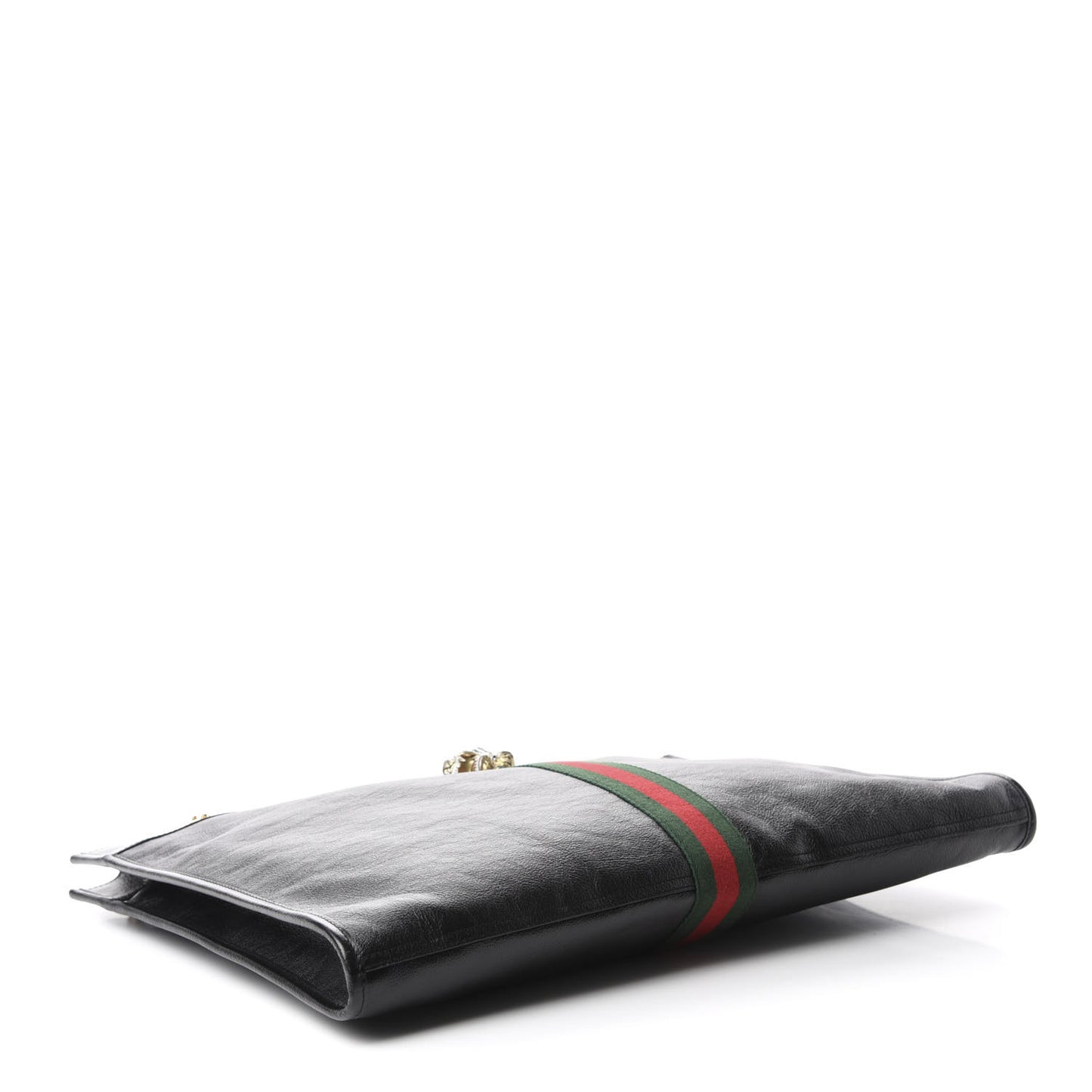 Calfskin Large Rajah Chain Tote Black