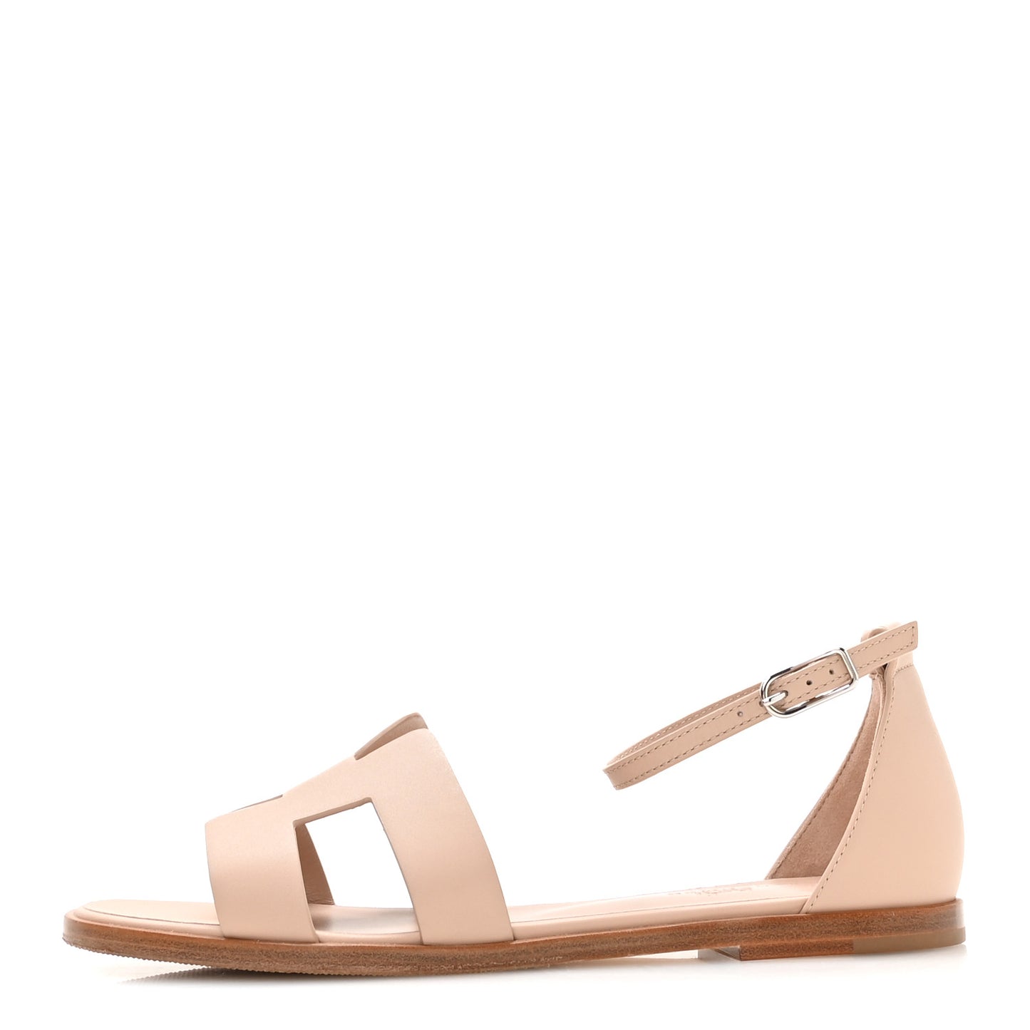 Calfskin Santorini Sandals 38 Beige Camel
