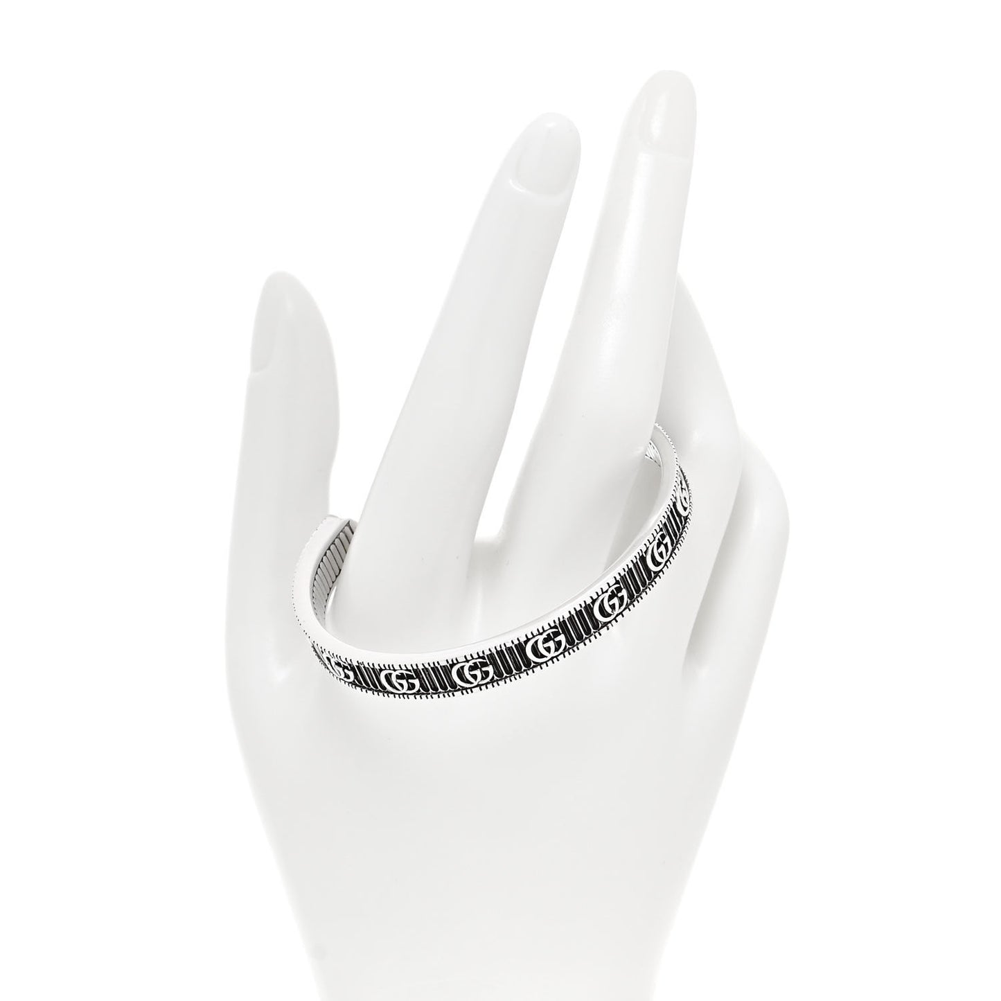 Sterling Silver Double G Marmont Cuff Bracelet