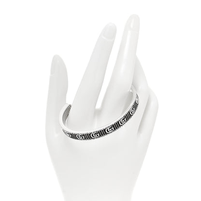 Gucci Sterling Silver Double G Marmont Cuff Bracelet 2 of 5
