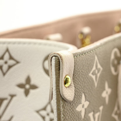 Louis Vuitton Empreinte Monogram Spring In The City Onthego MM Kaki Beige Cream 12 of 13
