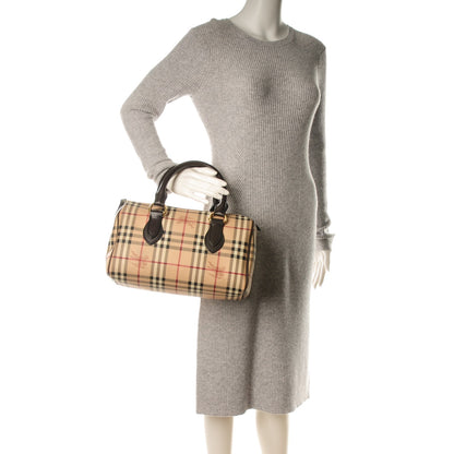 Burberry Haymarket Check Small Chester Bowling Bag Chocolate 2 of 9