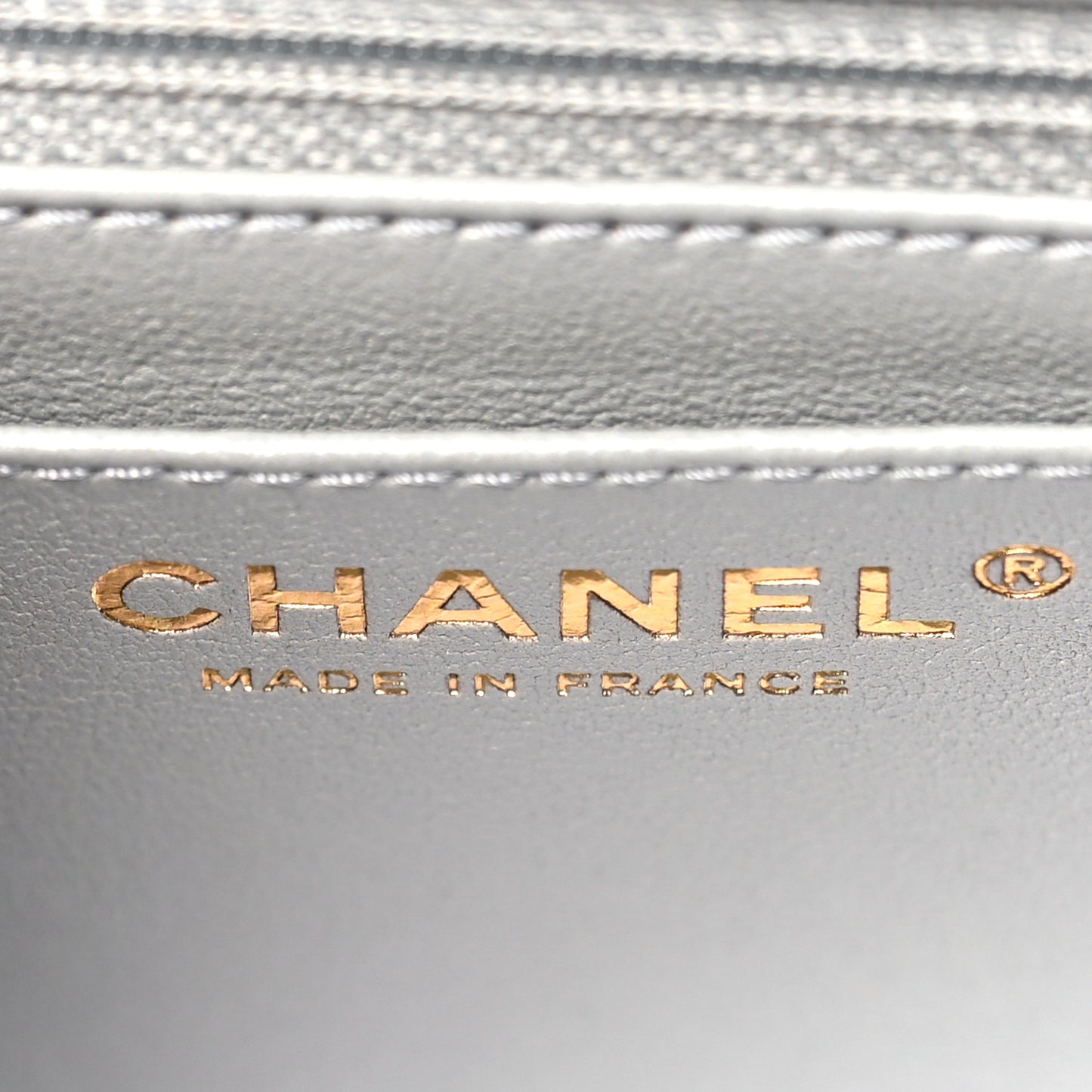 Metallic Aged Calfskin Chevron Quilted 2.55 Reissue Mini Flap Silver