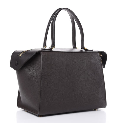 Celine Goatskin Smooth Calfskin Small Ring Bag Dark Taupe 3 of 12