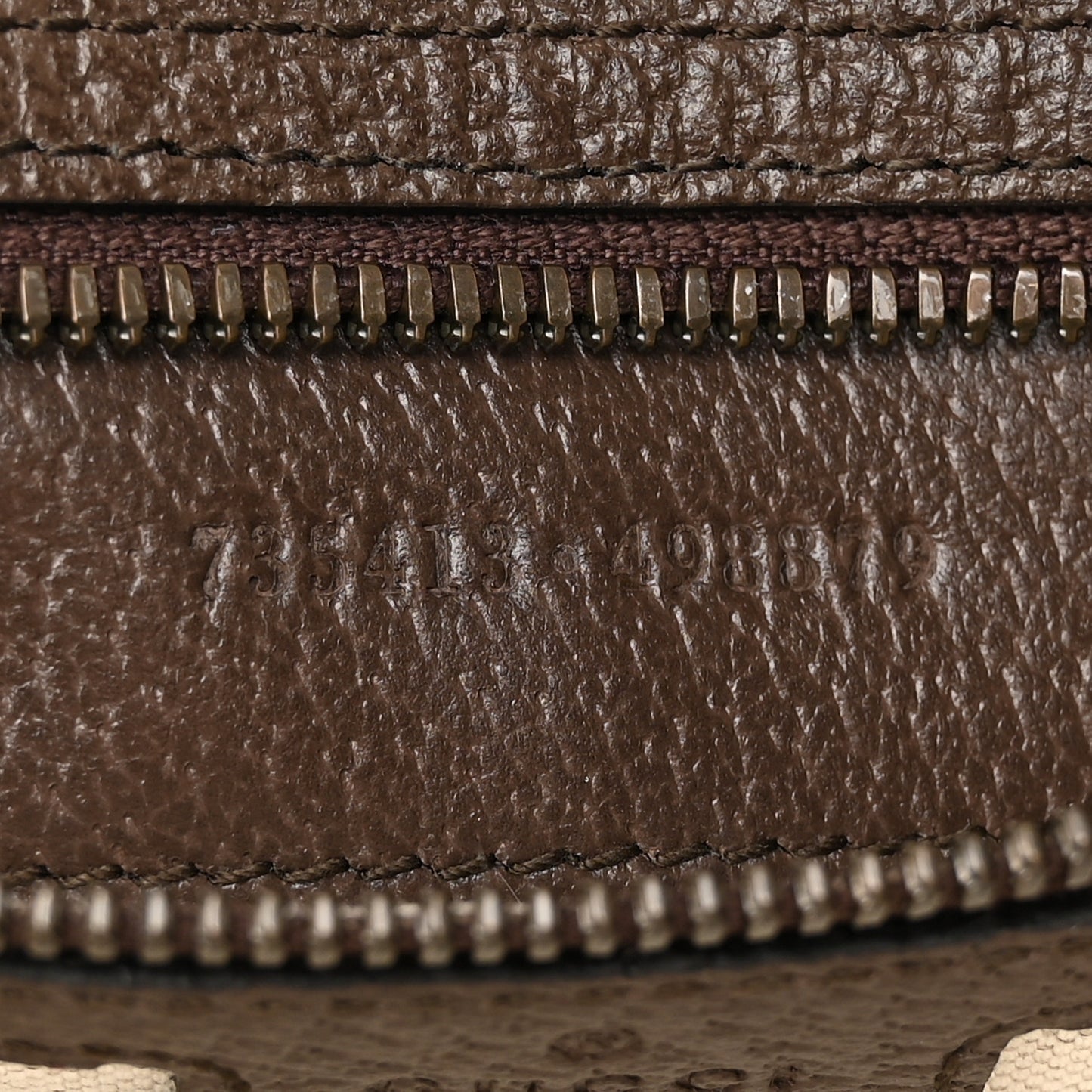 GG Supreme Monogram Web Small Ophidia Half Moon Hobo Brown