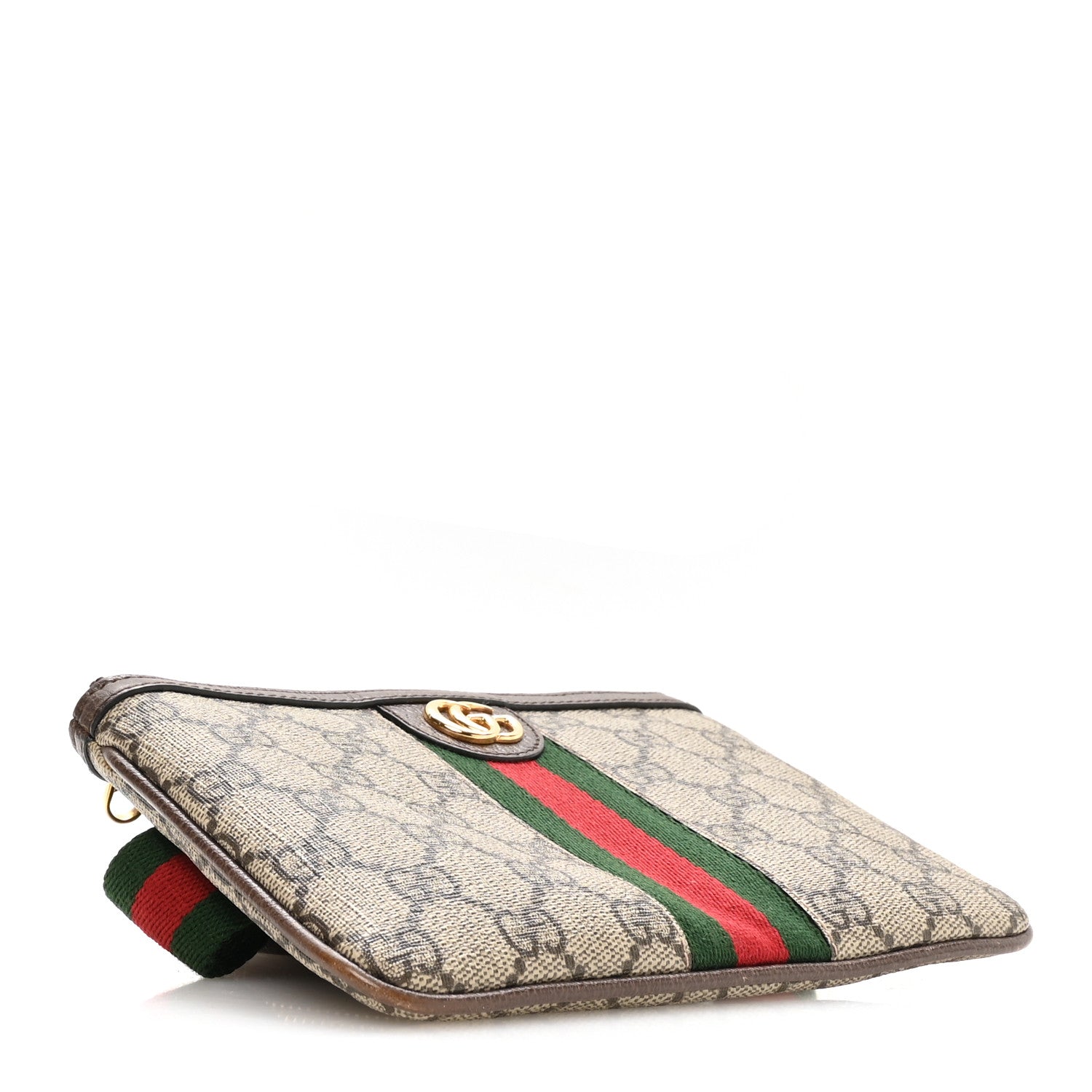 Gucci GG Supreme Monogram Web Ophidia Utility Belt 100 40 Beige Ebony New Acero 4 of 10
