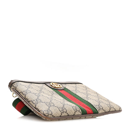 Gucci GG Supreme Monogram Web Ophidia Utility Belt 100 40 Beige Ebony New Acero 4 of 10