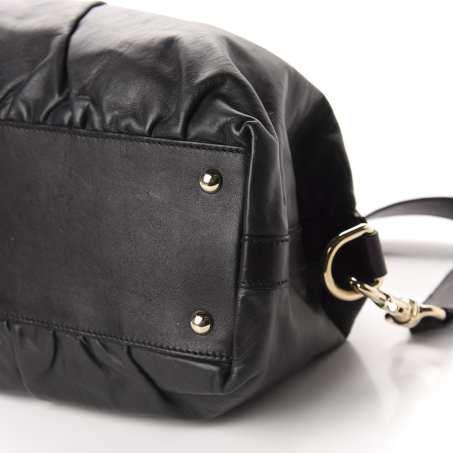 Gucci Calfskin Pop Bamboo Top Handle Tote Black 7 of 10