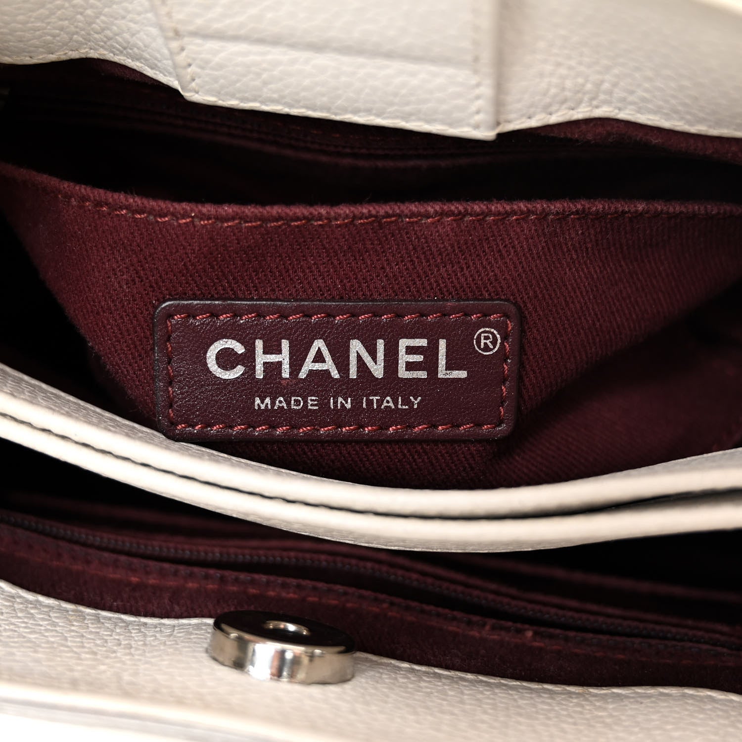 Chanel Grained Calfskin Mini Neo Executive Shopper Tote White 6 of 14