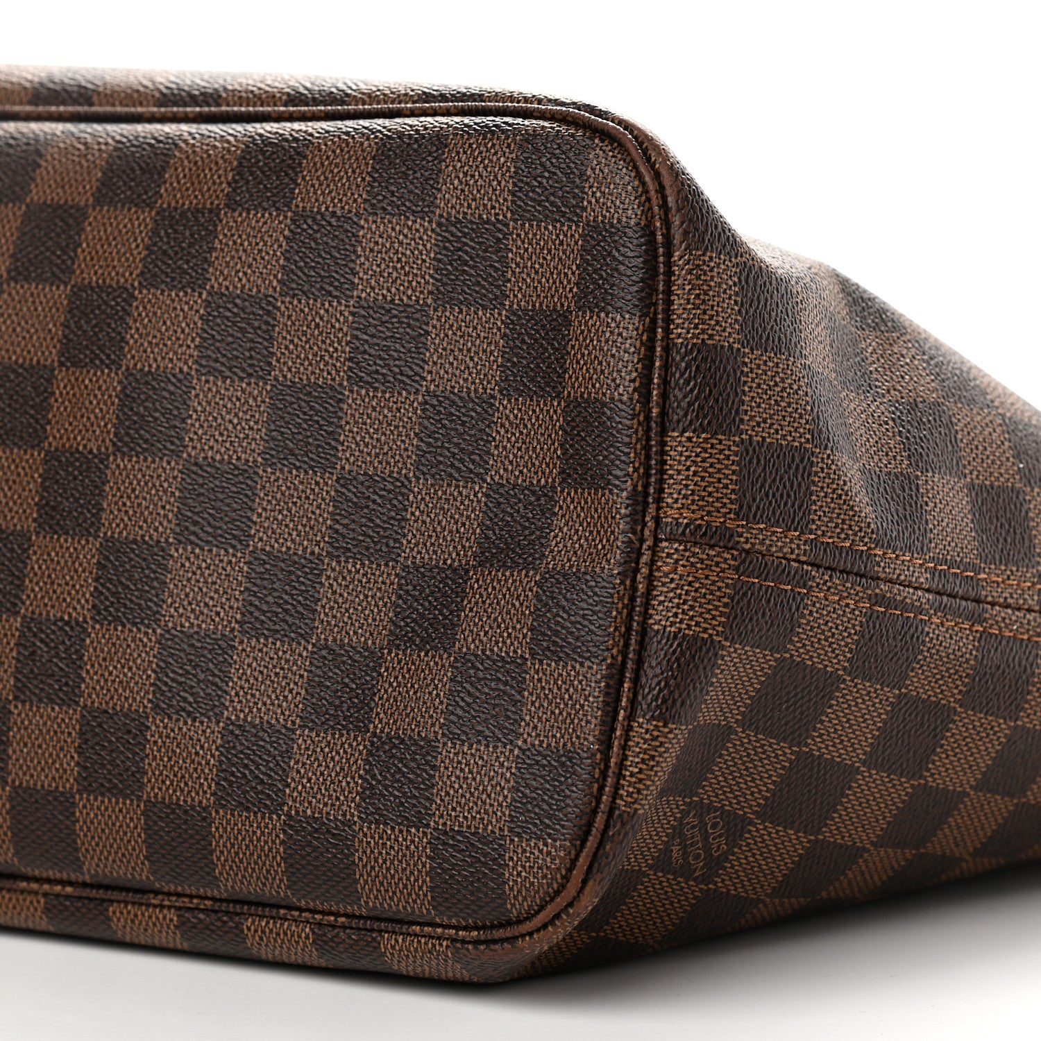 Louis Vuitton Damier Ebene Neo Neverfull MM Rose Ballerine 10 of 14