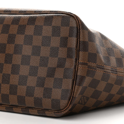 Louis Vuitton Damier Ebene Neo Neverfull MM Rose Ballerine 10 of 14