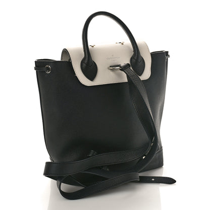 Louis Vuitton Calfskin Mechanical Flowers Lockme Backpack Black White 2 of 17