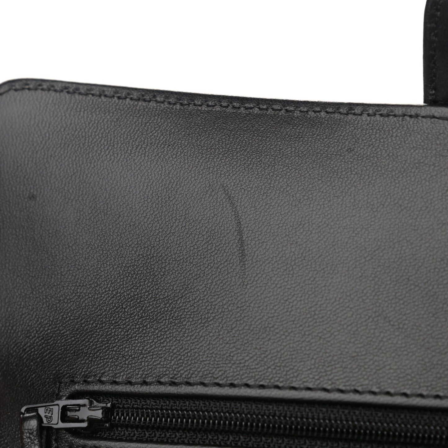 Lambskin Chevron Quilted Medium Double Flap Black