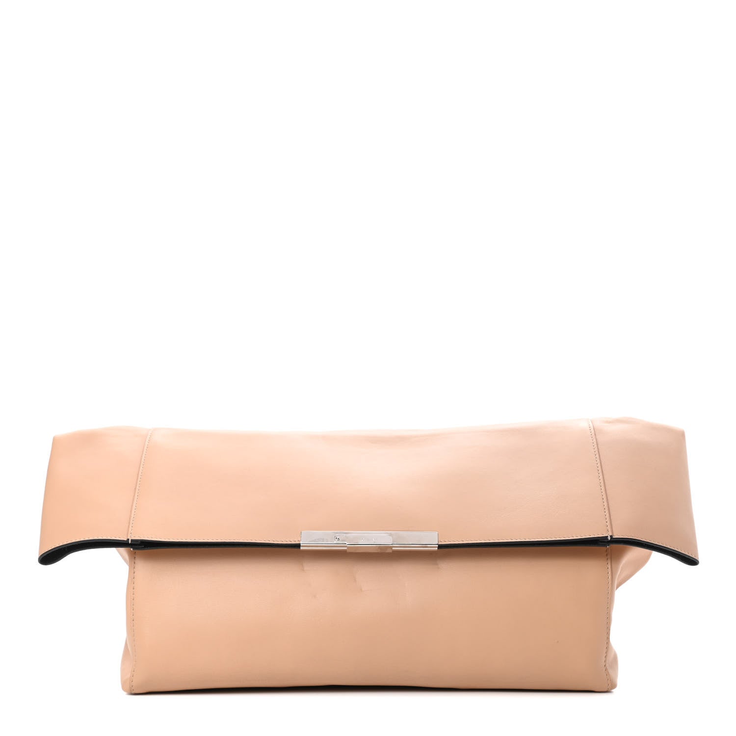 Celine Calfskin Folded Clutch Beige 1 of 16