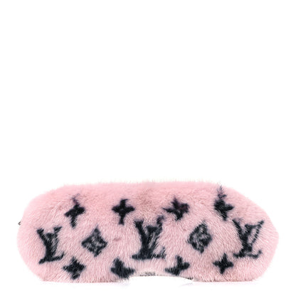 Louis Vuitton Monogram Mink Fur Sleep Mask Light Pink 1 of 5