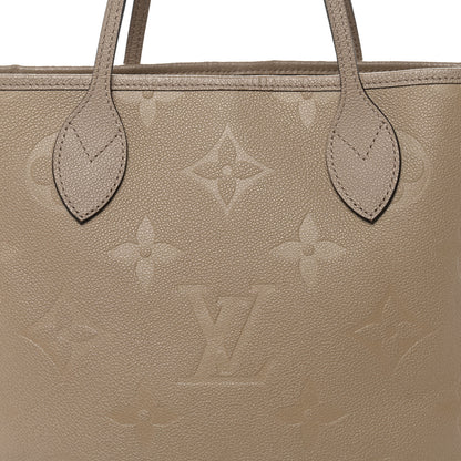 Louis Vuitton Empreinte Monogram Giant Neverfull MM Tourterelle 7 of 9