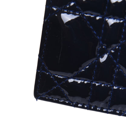 Christian Dior Patent Cannage Lady Dior Convertible Clutch Navy Blue 13 of 14