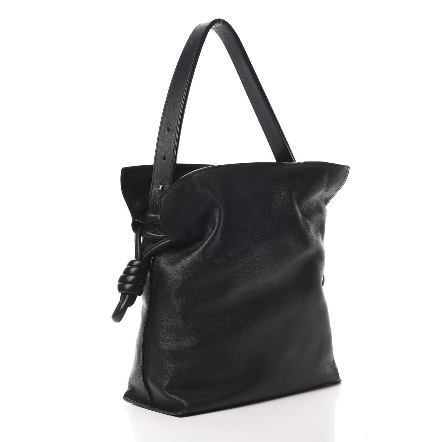 Loewe Calfskin Flamenco Knot Bag Black 3 of 12
