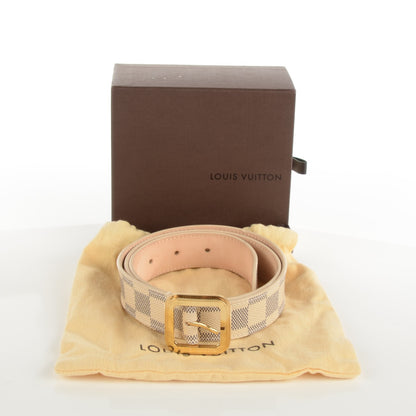Louis Vuitton Damier Azur 30mm Tresor Belt 85 34 3 of 8